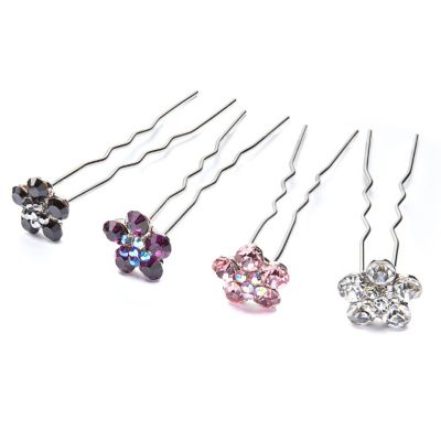 Crystal Daisy Hairpin