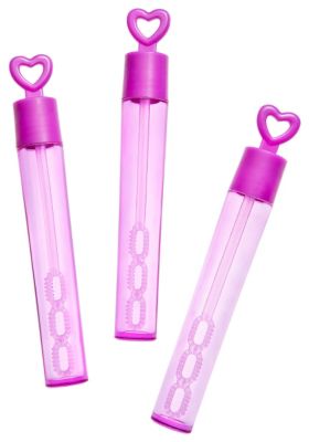 Heart Wedding Bubble Tubes - Purple