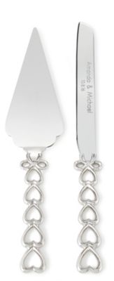 Open Heart Cake Knife & Server Set