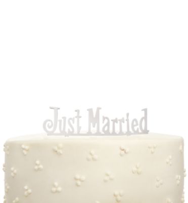 Just Married Cake Topper