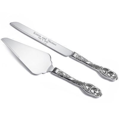 Satin Finish Cake Knife & Server Set