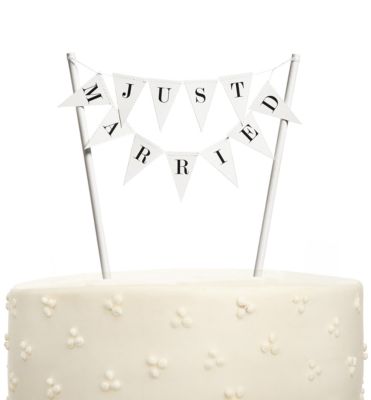 Pennant Cake Topper