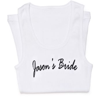 Personalized Bride Ribbed Tank