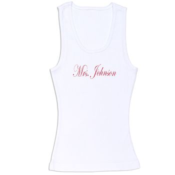 Personalized Mrs. Ribbed Tank