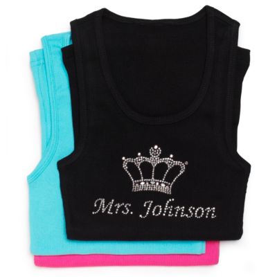 Personalized Mrs. Rhinestone Tank with Crown