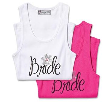 Bling in Bloom Bride Tank