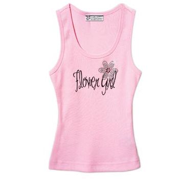 Bling in Bloom Flower Girl Tank
