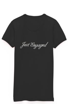 Crystal Just Engaged Tee