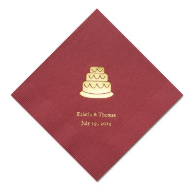 Personalized Napkins - BEVERAGE (Cake)