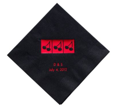 Personalized Napkins - BEVERAGE (Cherries)