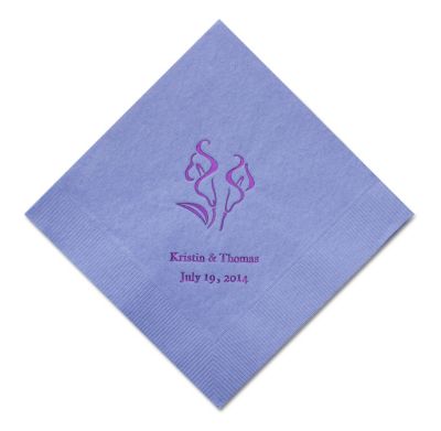 Personalized Napkins - DINNER (Calla Lily)