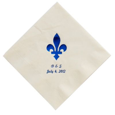 Personalized Napkins - BEVERAGE (Flourish)