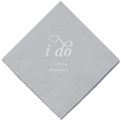 Personalized Napkins - DINNER (I Do)