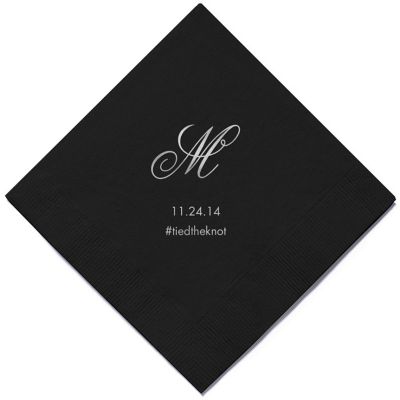 Personalized Napkins - BEVERAGE (Monogram)
