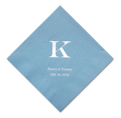 Personalized Napkins - BEVERAGE (Classic Monogram)