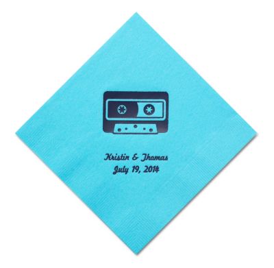 Personalized Napkins - BEVERAGE (Cassette)