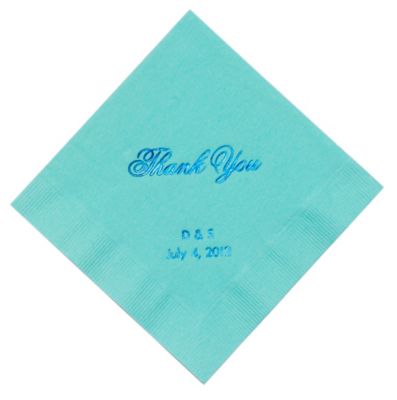 Personalized Napkins - BEVERAGE (Thank You Classic)