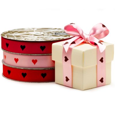 Midori Satin Hearts Ribbon