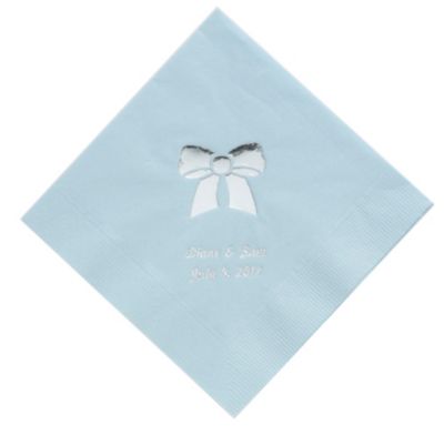 Personalized Napkins - LUNCHEON (Bow)