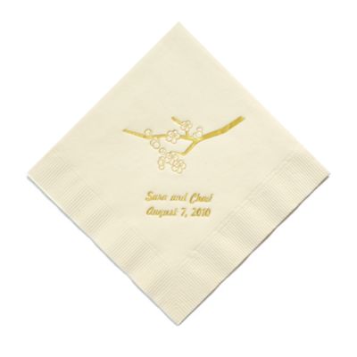 Personalized Napkins - LUNCHEON (Cherry Blossom)