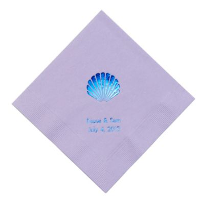 Personalized Napkins - LUNCHEON (Seashell)