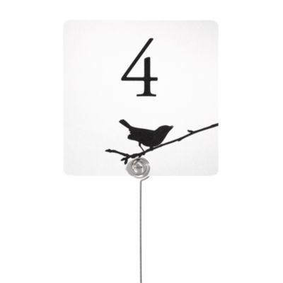 Table Number Cards - Bird on Branch