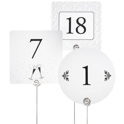 Table Number Cards