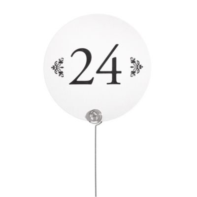 Table Number Cards - Deco Scroll