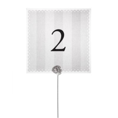 Table Number Cards - Eyelet