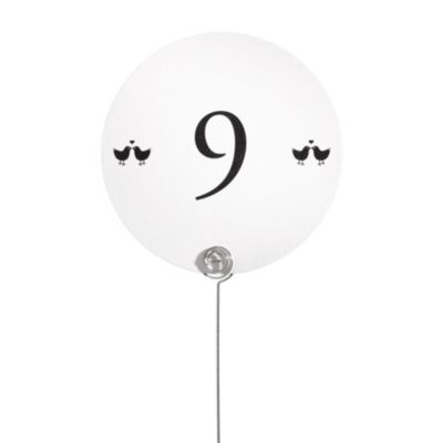 Table Number Cards - Lovebirds