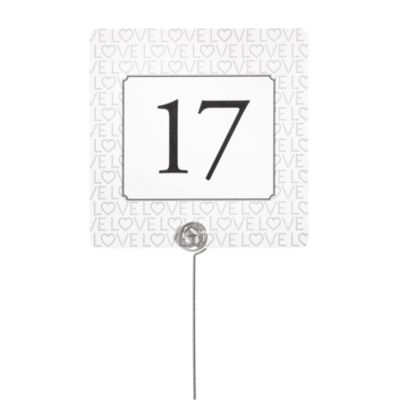 Table Number Cards - LOVE