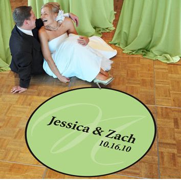 Monogram Wedding Dance Floor Decal