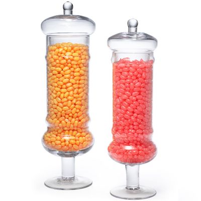 tall glass apothecary jar