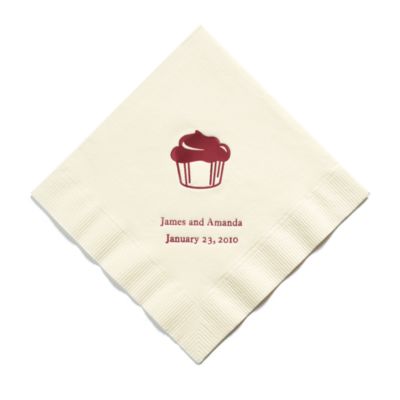 Personalized Napkins - DINNER (Cupcake)