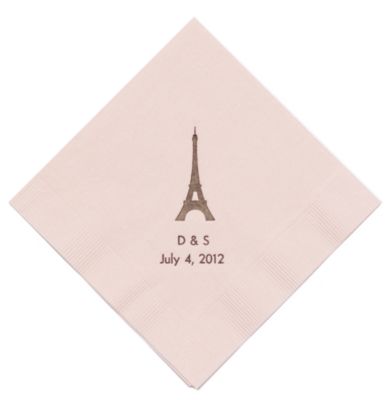 Personalized Napkins - DINNER (Paris)