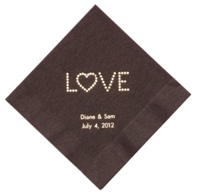 Personalized Napkins - DINNER (Love)