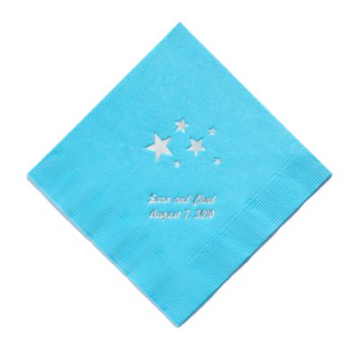 Personalized Napkins - DINNER (Stars)