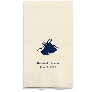 Personalized Napkins - GUEST TOWEL (Bells)
