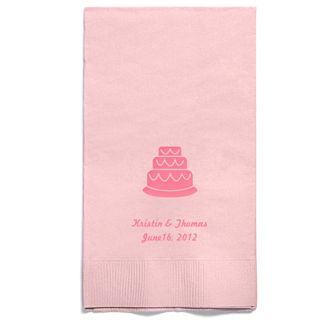 Personalized Napkins - GUEST TOWEL (Cake)
