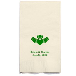 Personalized Napkins - GUEST TOWEL (Claddagh)