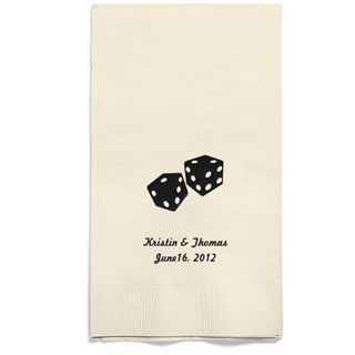 Personalized Napkins - GUEST TOWEL (Dice)