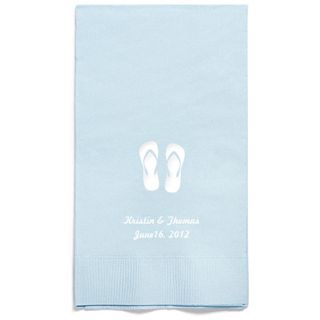 Personalized Napkins - GUEST TOWEL (Flip-flops)