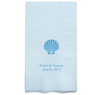 Personalized Napkins - GUEST TOWEL (Seashell)
