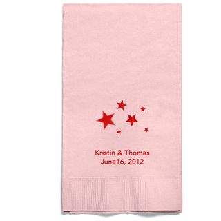 Personalized Napkins - GUEST TOWEL (Stars)