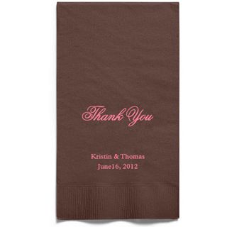 Personalized Napkins - GUEST TOWEL (Thank You Classic)