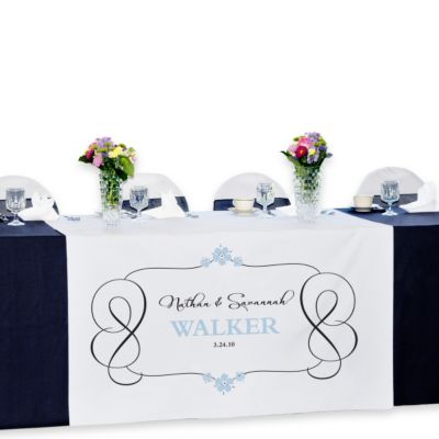 Personalized Reception Table Banner - Timeless