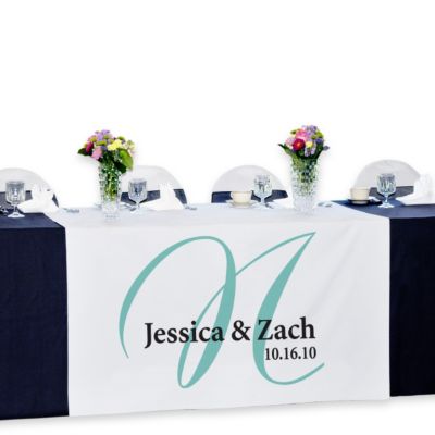 Personalized Reception Table Banner - Elegance