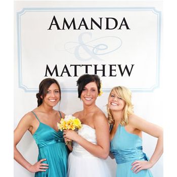 Personalized Photobooth Backdrop - Flourish