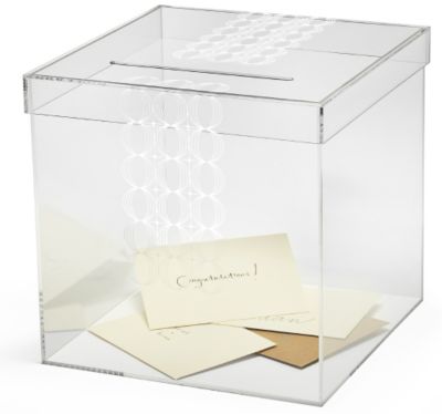 Acrylic Reception Gift Card Holder