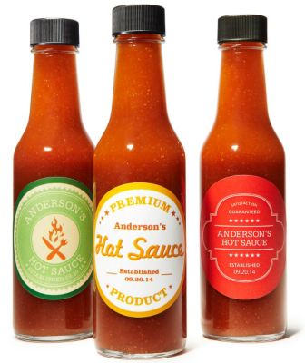 personalized hot sauce